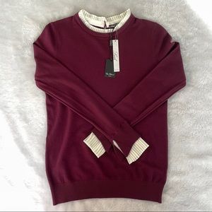 Vila Milano Pleated Neck and Sleeves Sweater